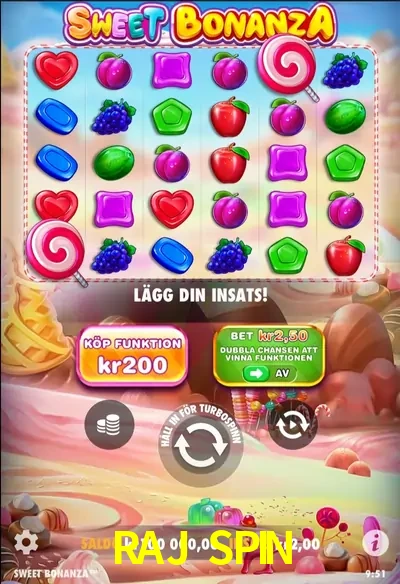 RAJ SPIN — Sweet Bonanza slot | Play on Android APK & iPhone for real money | Pragmatic Play